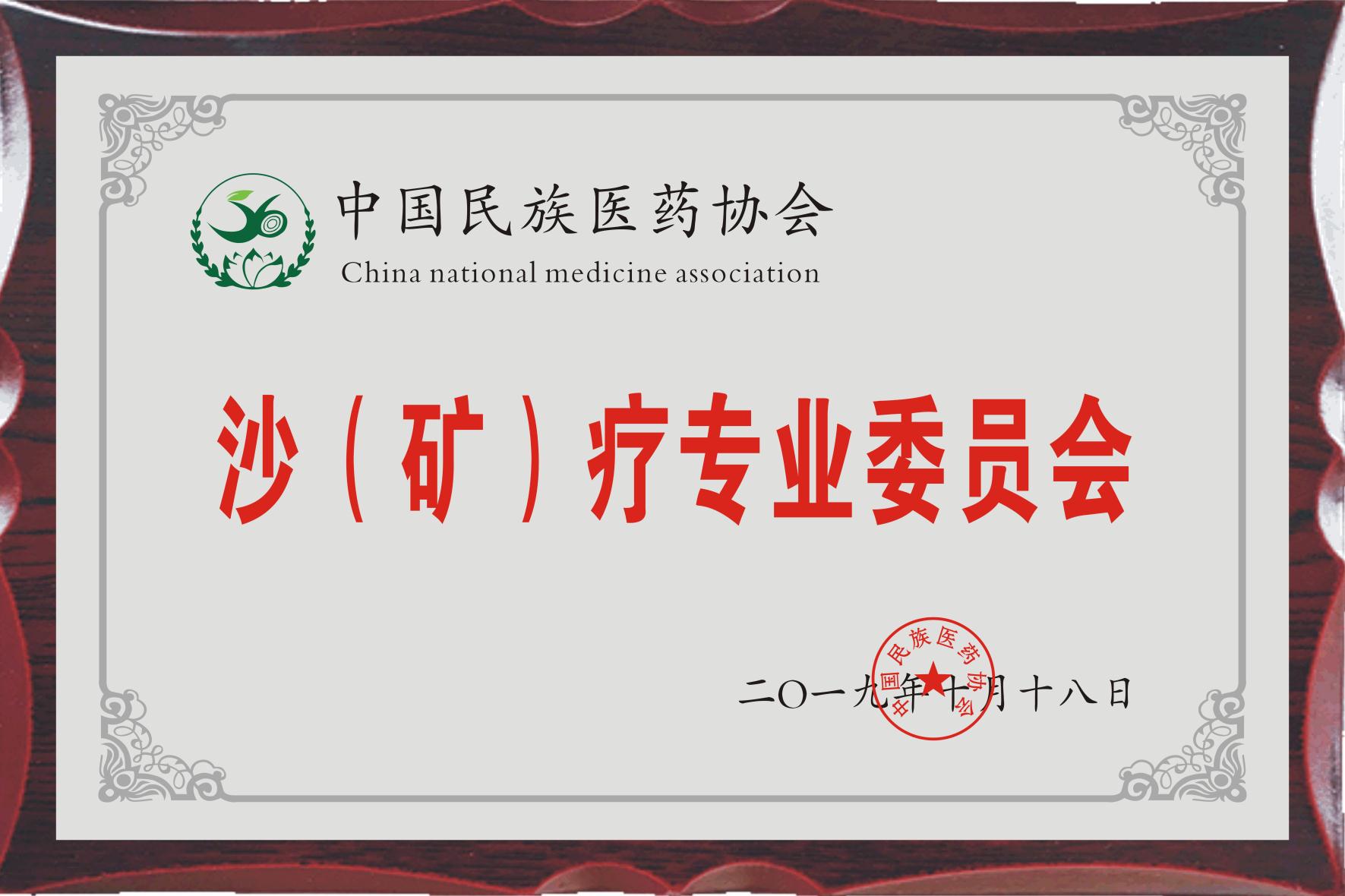 中国民族医药协会沙（矿）疗专业委员会